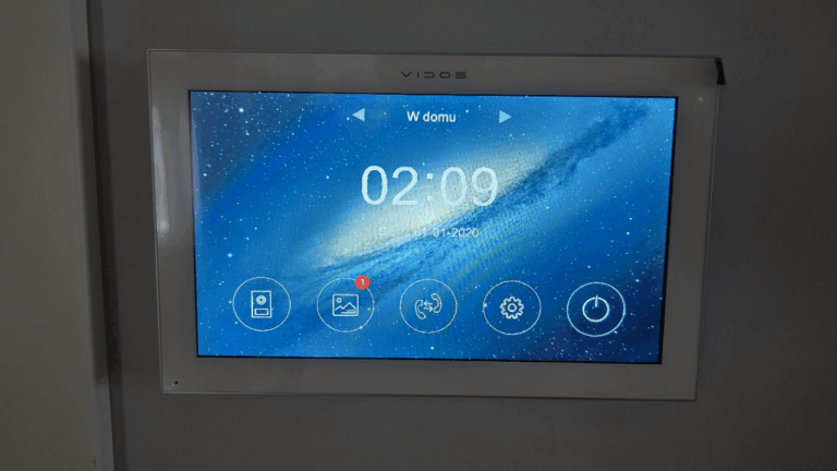 Ekran sterowania systemem alarmowym z realizacji Preventa Zabezpieczenia