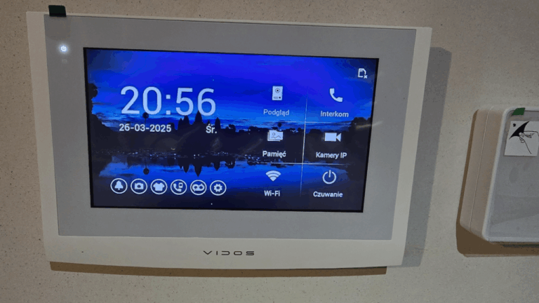 ekran sterowania systemem alarmowym i monitoringu z realizacji Preventa Zabezpieczenia